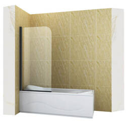 MARION SPRCHOVÁ ZÁSTĚNA JEDNOKŘÍDLOVÁ 70X140 POHYBLIVÁ ČERNÁ