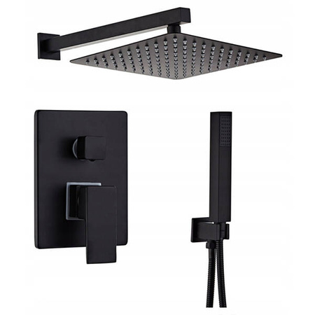 PODOMÍTKOVÁ SPRCHOVÁ SADA BASILIO S-1103 ČERNÁ