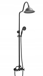 RETRO SPRCHOVÁ SADA CAMILLA NÁSTĚNNÁ S-1158B ČERNÁ