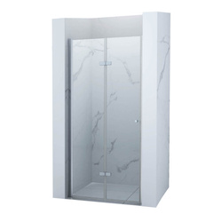 SKLÁDACÍ SPRCHOVÉ DVEŘE BOSTON - 190 X 75 CM CHROM