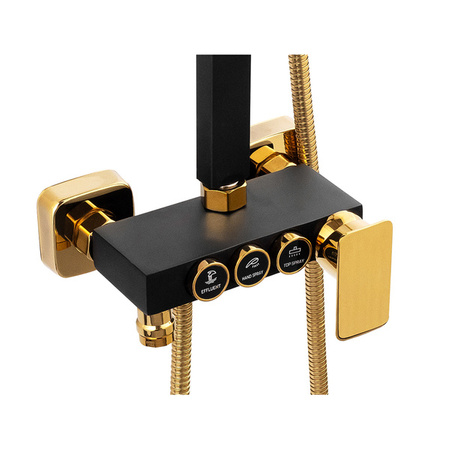 SPRCHOVÁ SOUPRAVA BIANCA NÁSTĚNNÁ S-1160BG ČERNÁ/ZLATÁ