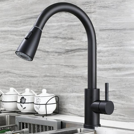 KUCHYŇSKÁ BATERIE DŘEZOVÁ S-2102G ČERNÁ