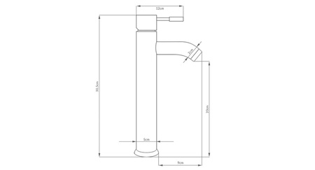 UMYVADLOVÁ BATERIE SENTINI VYSOKÁ SEM-2003BD ČERNÁ