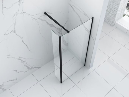 ROZŠÍŘENÉ SKLO PRO WALK-IN STĚNU 40/200 ČERNÉ