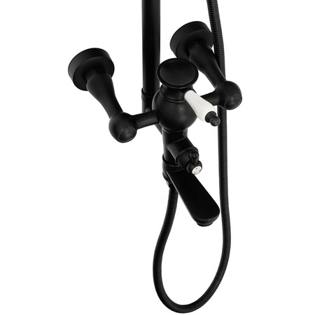 RETRO SPRCHOVÁ SOUPRAVA VERONA NÁSTĚNNÁ S-1186B ČERNÁ