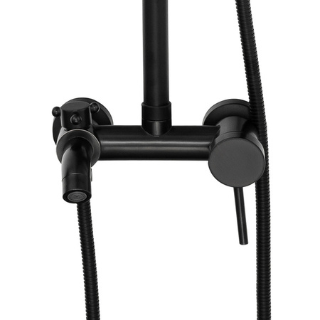 RETRO SPRCHOVÁ SADA SENTIINI NÁSTĚNNÁ S-1188B ČERNÁ