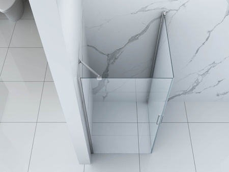 SPRCHOVÝ KOUT FRANKLIN ČTVERCOVÝ TRANSPARENTNÍ - 80X80X190 CHROM