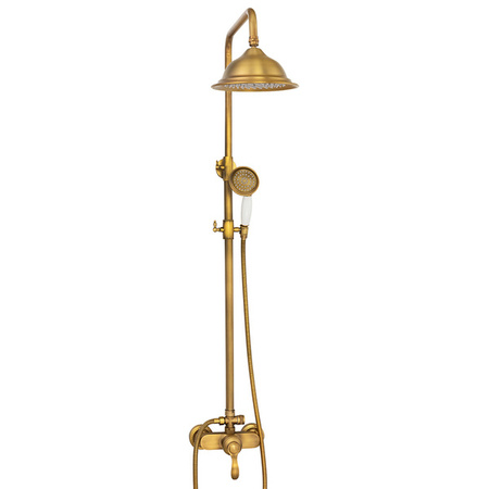 RETRO SPRCHOVÁ SADA LORENZA NÁSTĚNNÁ S-1189V STARÉ ZLATO