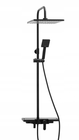 SPRCHOVÁ SOUPRAVA NÁSTĚNNÁ Y-3001 ČERNÁ