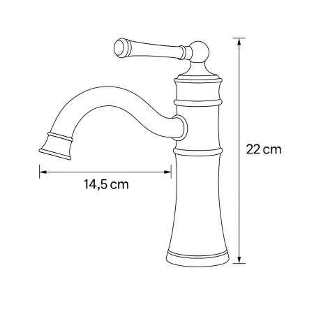 UMYVADLOVÁ BATERIE ADELITA NÍZKÁ STOJÍCÍ RETRO S-1089B ČERNÁ