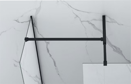 SPRCHOVÁ STĚNA PALMER WALK-IN DOUBLE 2-DÍLNÁ 100x200 120x200 TRANSPARENTNÍ ČERNÁ