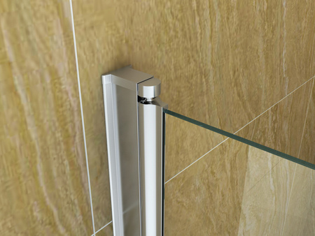 DVOUKŘÍDLÁ VANOVÁ ZÁSTĚNA MARION 80X140 POHYBLIVÁ CHROMOVÁ