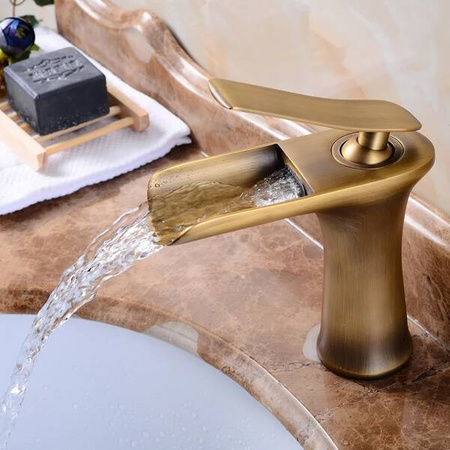 UMYVADLOVÁ BATERIE STOJÍCÍ EVANA NÍZKÁ RETRO S-1180VG STARÉ ZLATO