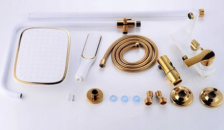 SPRCHOVÁ SADA GIO NÁSTĚNNÁ S-1157 BÍLÁ / ZLATÁ