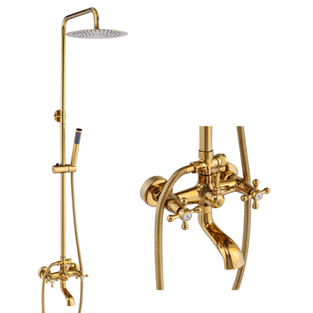 RETRO SPRCHOVÁ SOUPRAVA NÁSTĚNNÁ CAMILLA S-1197G ZLATÁ