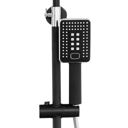 SPRCHOVÁ SOUPRAVA NÁSTĚNNÁ LIVIA S-1206BC ČERNÁ/CHROMOVÁ