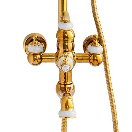 SPRCHOVÁ SOUPRAVA NÁSTĚNNÁ RETRO MATILDA S-1201G ZLATÁ