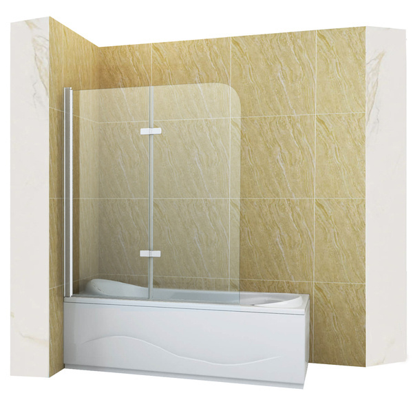 MARION DVOUDÍLNÁ VANOVÁ ZÁSTĚNA 100X140 POHYBLIVÁ CHROMOVÁ