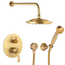 RETRO PODOMÍTKOVÁ SPRCHOVÁ SADA S-1174V STARÉ ZLATO