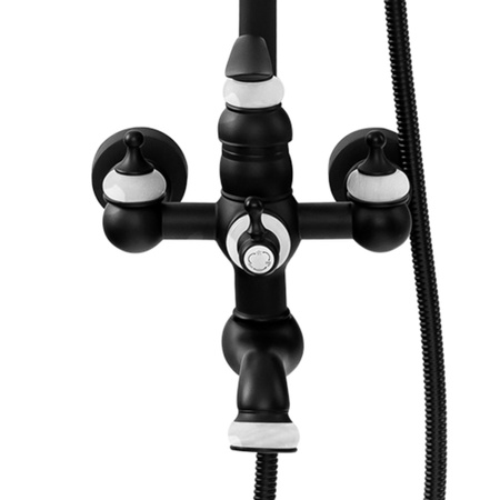 SPRCHOVÁ SOUPRAVA NÁSTĚNNÁ RETRO MATILDA S-1201B ČERNÁ