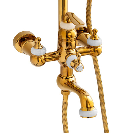 SPRCHOVÁ SOUPRAVA NÁSTĚNNÁ RETRO MATILDA S-1201G ZLATÁ
