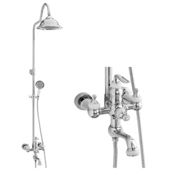 SPRCHOVÁ SOUPRAVA NÁSTĚNNÁ RETRO MATILDA S-1201 CHROM