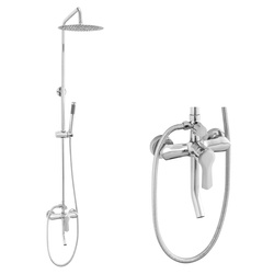 SPRCHOVÁ SOUPRAVA NÁSTĚNNÁ GRETA S-1209 CHROM