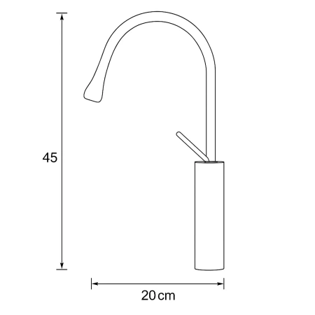 VYSOKÁ STOJÁNKOVÁ OTOČNÁ UMYVADLOVÁ BATERIE LUCA S-1154WG BÍLÁ/ZLATÁ