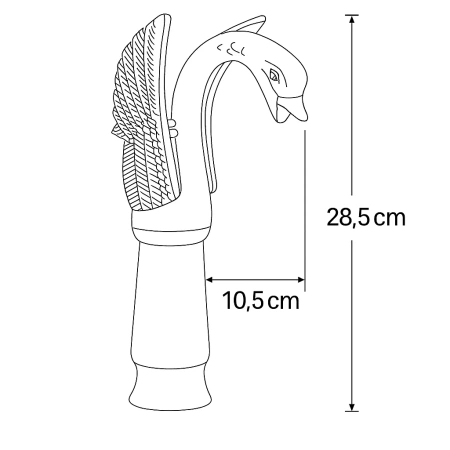UMYVADLOVÁ BATERIE SWENNA VYSOKÁ RETRO S-1178G ZLATÁ