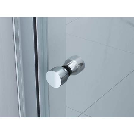 SKLÁDACÍ SPRCHOVÉ DVEŘE BOSTON - 190 X 75 CM CHROM