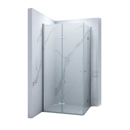 SPRCHOVÝ KOUT BAXLER ČTVERCOVÝ TRANSPARENTNÍ - 90X90X190 CHROM