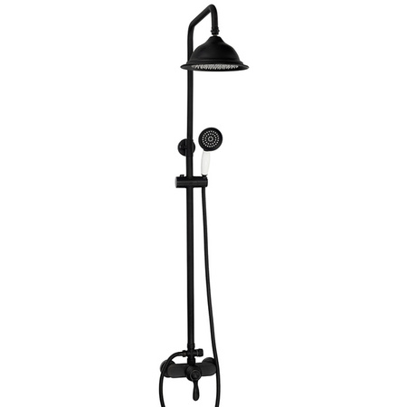 RETRO SPRCHOVÝ SET LORENZA NÁSTĚNNÝ S-1189B ČERNÝ