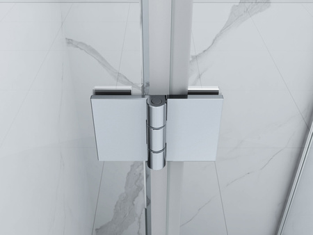 SPRCHOVÝ KOUT WILSON ČTVERCOVÝ TRANSPARENTNÍ - 80X80X190 CHROM