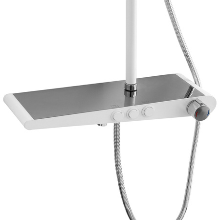 SPRCHOVÁ SOUPRAVA NÁSTĚNNÁ LIVIA S-1205CW CHROM/BÍLÁ