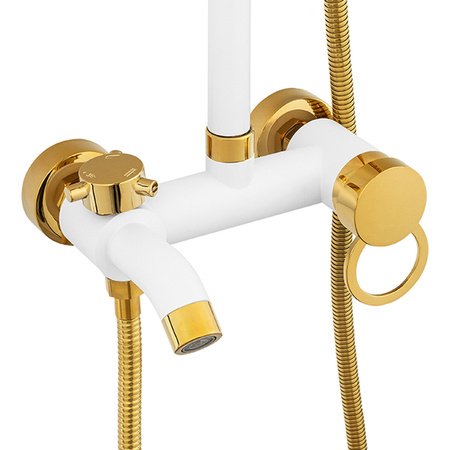 SPRCHOVÁ SOUPRAVA SENTINI NÁSTĚNNÁ S-1191WG BÍLÁ/ZLATÁ