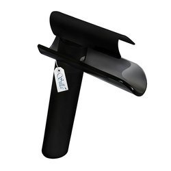 UMYVADLOVÁ BATERIE MONA VYSOKÁ SKLENĚNÁ S-1025B ČERNÁ