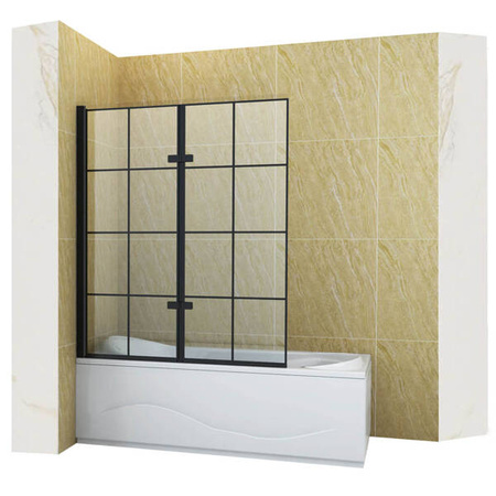 VANOVÁ ZÁSTĚNA HAMILTON 2-KŘÍDLOVÁ 120X150 FIX ČERNÁ