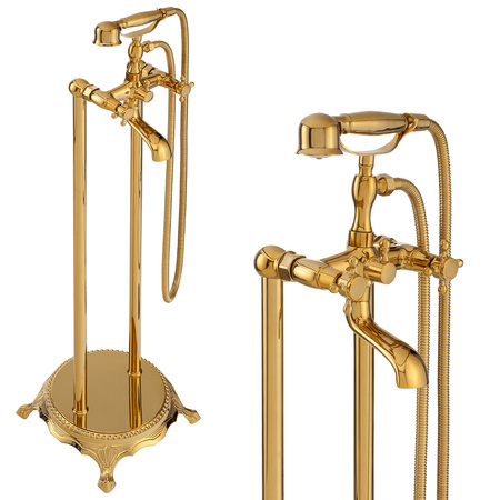 VOLNĚ STOJÍCÍ RETRO VANA BATERIE CAMILLA S-1071G ZLATÁ