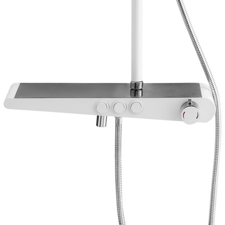 SPRCHOVÁ SOUPRAVA NÁSTĚNNÁ LIVIA S-1205CW CHROM/BÍLÁ