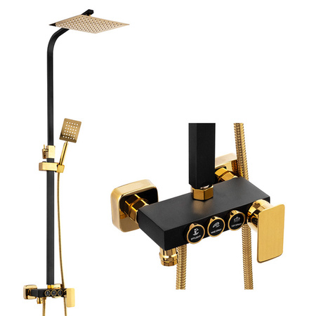SPRCHOVÁ SOUPRAVA BIANCA NÁSTĚNNÁ S-1160BG ČERNÁ/ZLATÁ