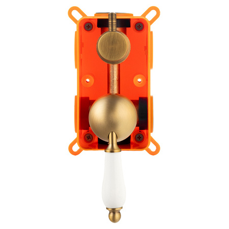 PODOMÍTKOVÁ SPRCHOVÁ SADA RETRO S-1175V STARÉ ZLATO