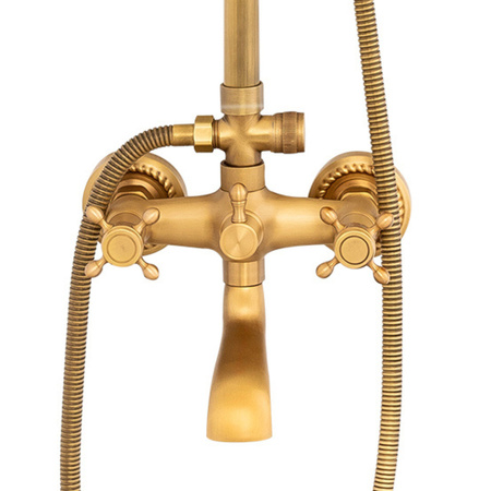 SPRCHOVÁ SOUPRAVA NÁSTĚNNÁ RETRO CAMILLA S-1197V STARÉ ZLATO