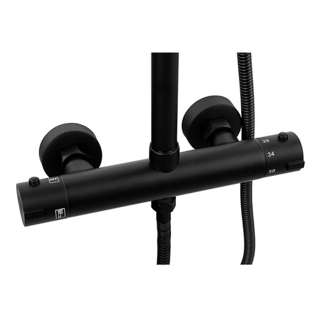 SPRCHOVÁ SOUPRAVA SENTINI NÁSTĚNNÁ S TERMOSTATEM S-1170B ČERNÁ