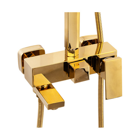 SPRCHOVÝ SET NÁSTĚNNÝ CUBO S-1067G ZLATÝ