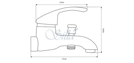 NÁSTĚNNÁ VODOVODNÍ BATERIE EXODO S-1076 CHROM