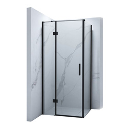 WILSON SPRCHOVÝ KOUT ČTVERCOVÝ TRANSPARENTNÍ - 100X100X190 ČERNÝ