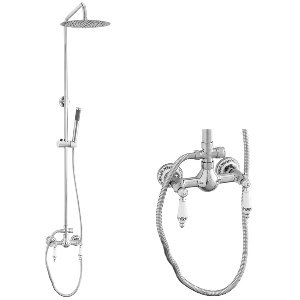 SPRCHOVÁ SOUPRAVA NÁSTĚNNÁ RETRO PALOMA S-1198 CHROM