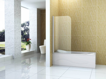 MARION SPRCHOVÁ ZÁSTĚNA JEDNOKŘÍDLOVÁ 70X140 POHYBLIVÁ ZLATÁ KARTÁČOVANÁ