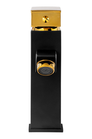 UMYVADLOVÁ STOJÁNKOVÁ BATERIE CUBO NÍZKÁ S-1022BG ČERNÁ/ZLATÁ