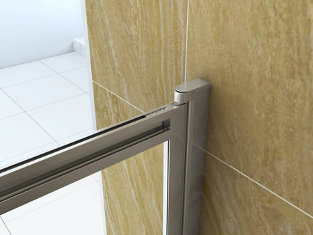 SPENCER SPRCHOVÁ ZÁSTĚNA 2-DÍLNÁ 100X150 POSUVNÁ CHROMOVÁ